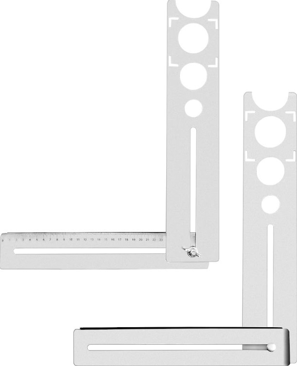 Tile Marking Tool – Precision Ceramic/Porcelain Layout Marker for Cutting & Drilling | Aluminum Alloy Template, Multi-Angle Guide | UAE Tiler's Must-Have for Accurate Hole Punching & Edges 